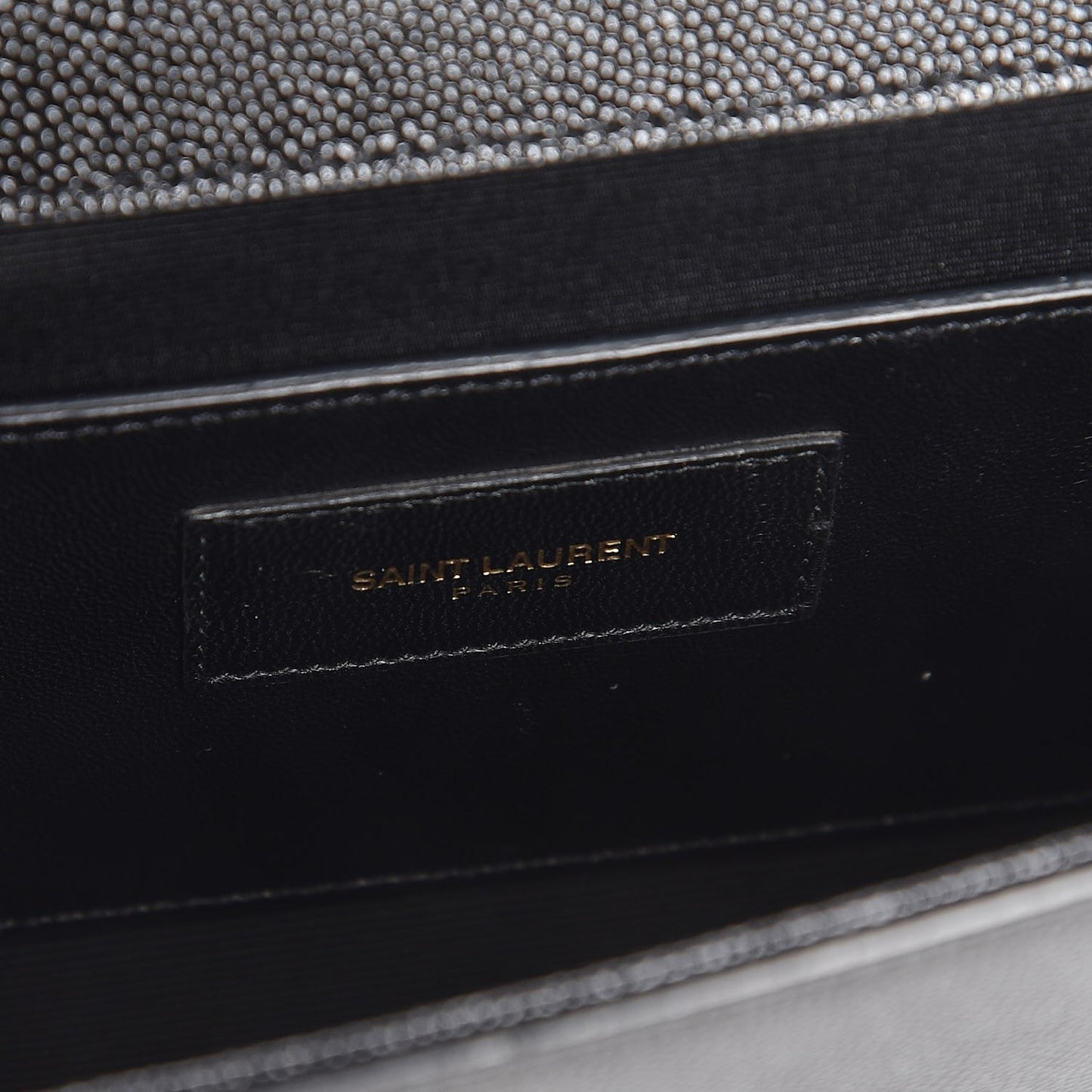 Grain De Poudre Monogram Cassandre Clutch Black
