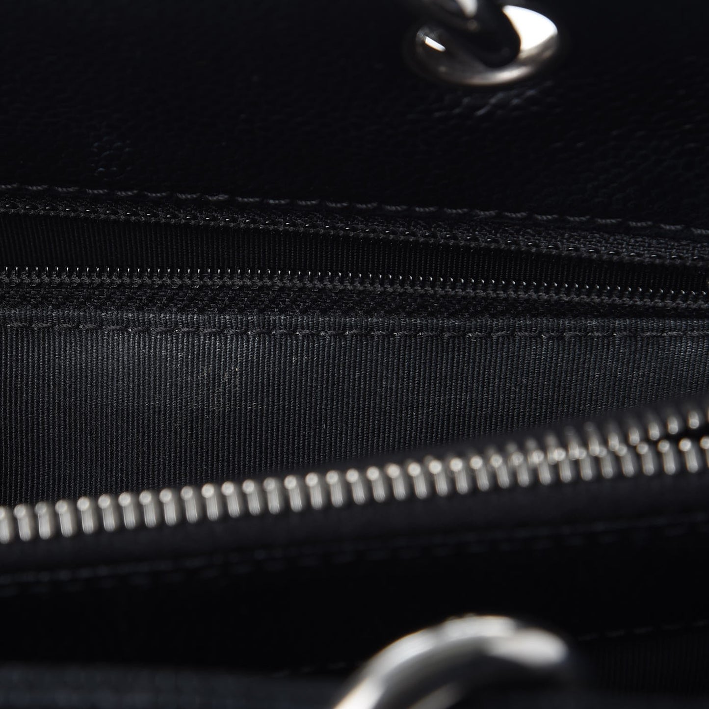 Caviar Quilted Grand Shopping Tote GST Black