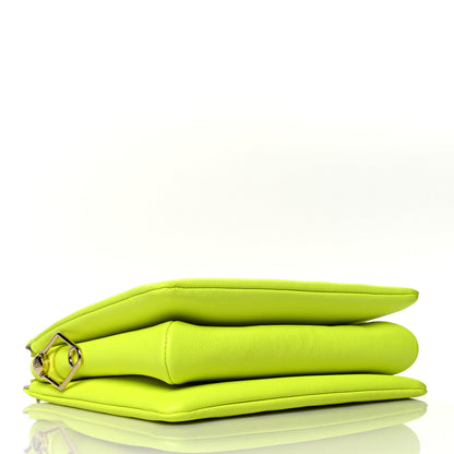 Louis Vuitton Calfskin Embossed Monogram LV Match Coussin PM Fluorescent Yellow 4 of 12