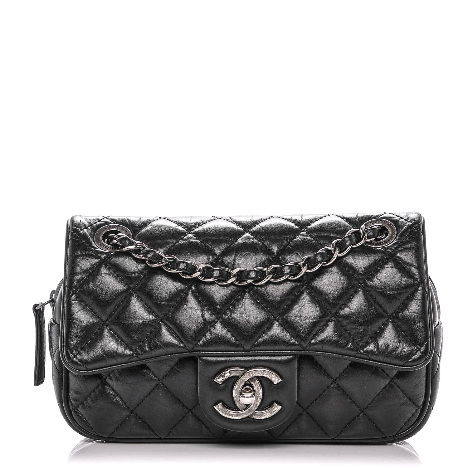 Chanel Aged Calfskin Small Easy Flap Black 1 of 7