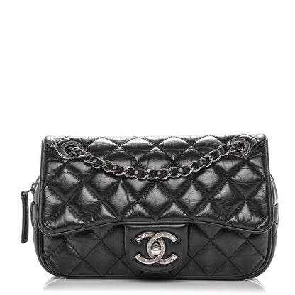 Chanel Aged Calfskin Small Easy Flap Black 1 of 7