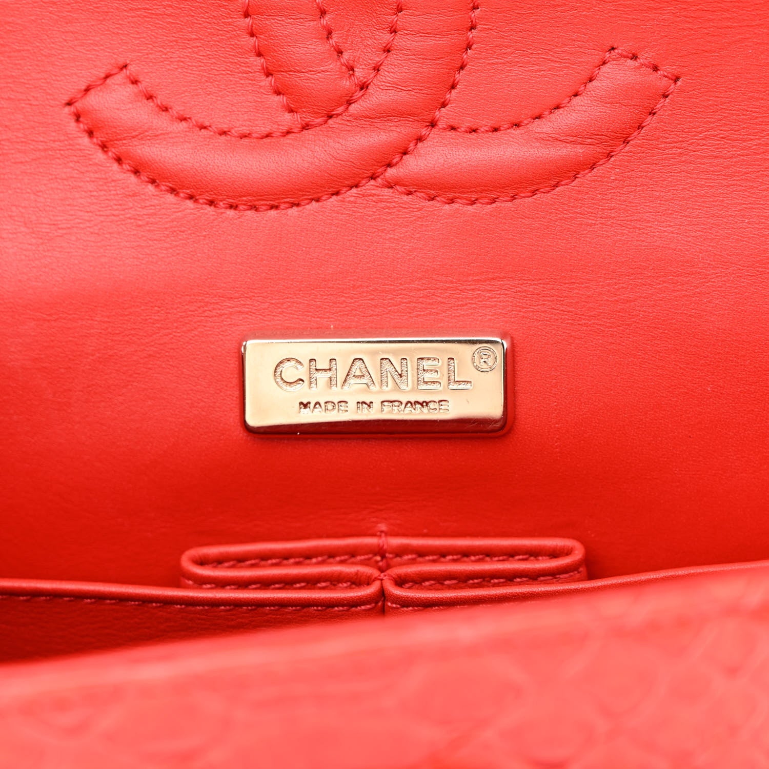Chanel Snakeskin Medium Double Flap Red 6 of 17