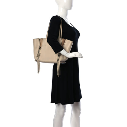 Chloe Calfskin Small Milo Shopping Tote Pearl Beige 2 of 12