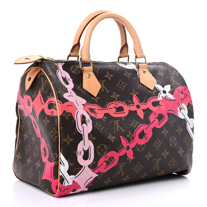 Louis Vuitton Monogram Bay Speedy 30 Rose Ballerine Poppy 3 of 11