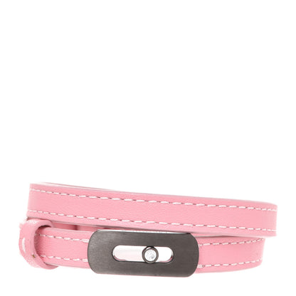 Messika Graphite Titanium Diamond Suede My Move Bracelet Baby Pink Taupe 2 of 10