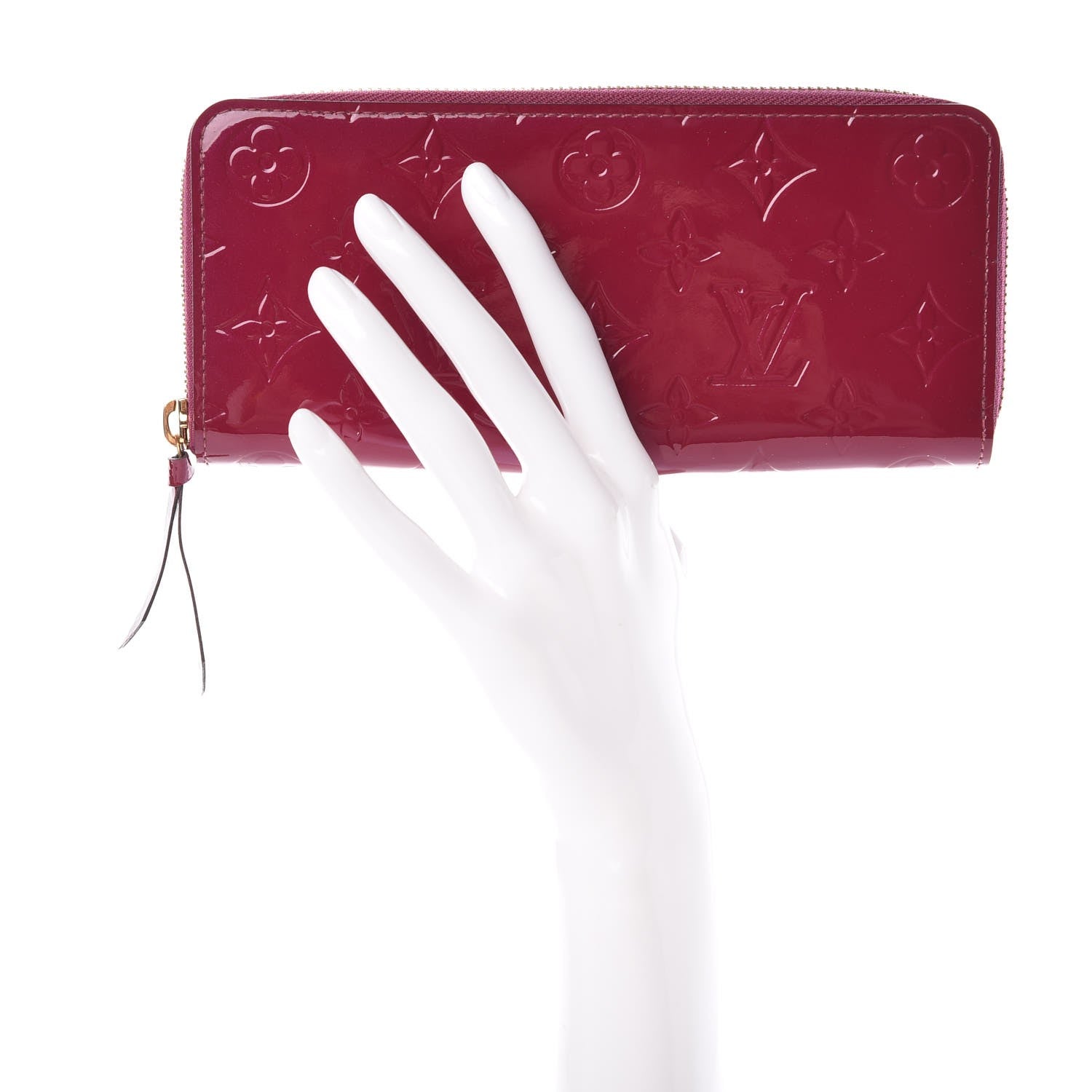 Louis Vuitton Vernis Clemence Wallet Magenta 2 of 8