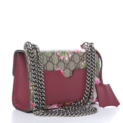 Gucci GG Supreme Monogram Blooms Small Padlock Shoulder Bag Beige Multicolor Dry Rose 3 of 11