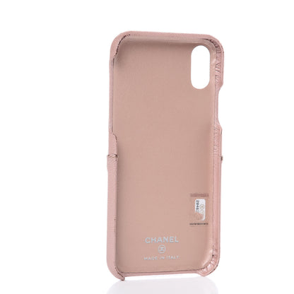 Chanel Goatskin Camellia iPhone X Case Pink 3 of 9