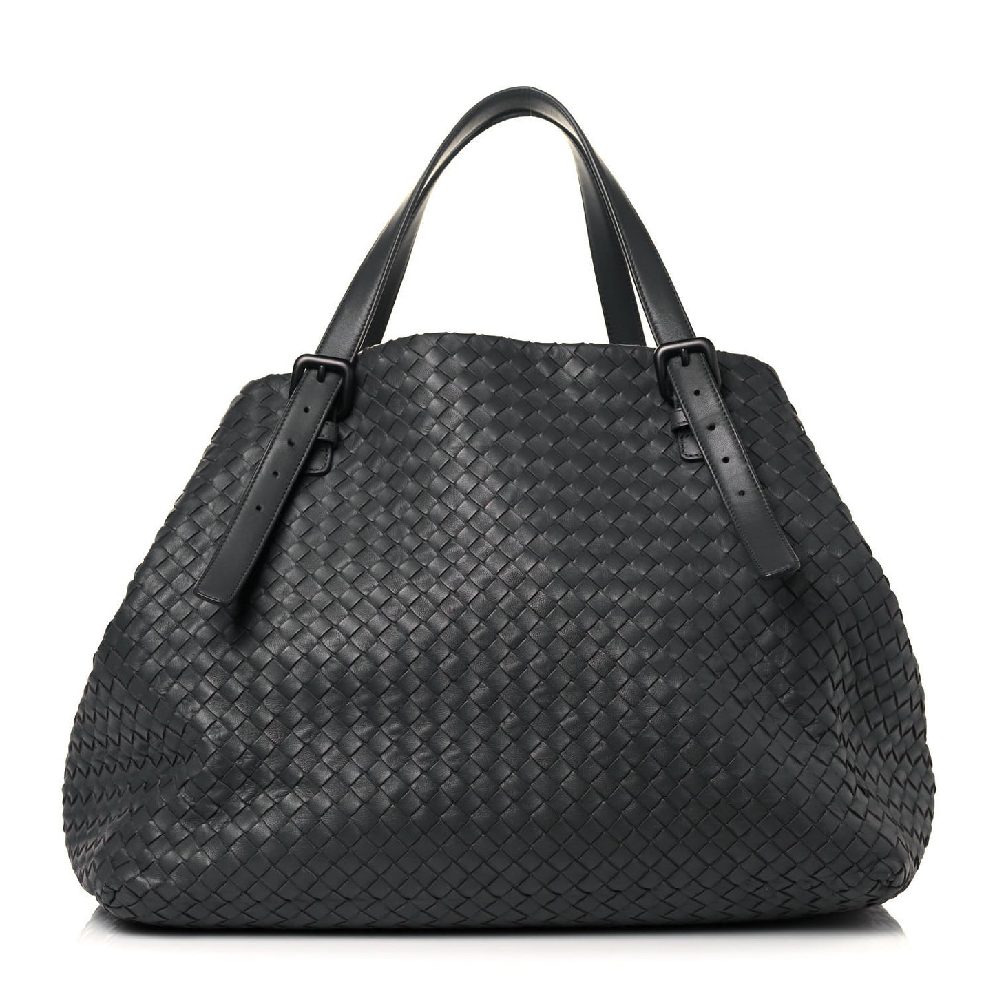 Nappa Intrecciato Large Seamless Tote Black