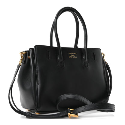 Balenciaga Smooth Calfskin Mini Bel Air Carry All Bag Black 3 of 9