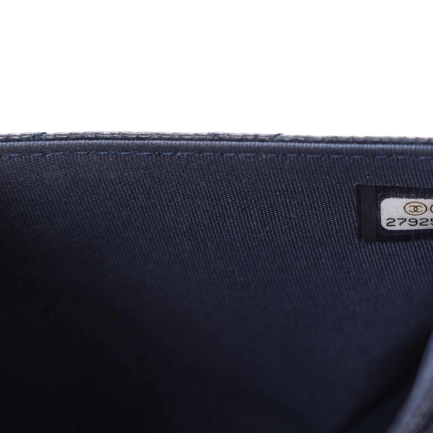 Chanel Caviar Quilted CC Filigree Wallet On Chain WOC Navy 10 of 12