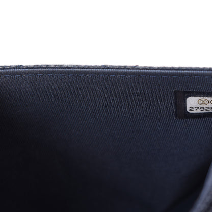 Chanel Caviar Quilted CC Filigree Wallet On Chain WOC Navy 10 of 12