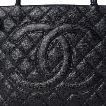 Chanel Caviar Quilted Medallion Tote Black 9 of 9