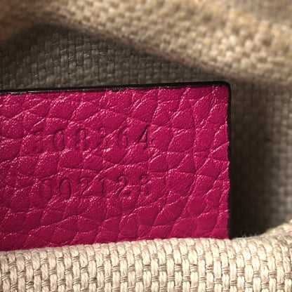 Gucci Cellarius Calfskin Small Soho Disco Bag Bright Bouganville 7 of 11