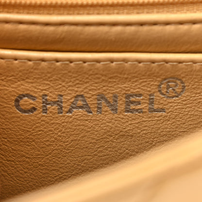 Chanel Lambskin Quilted Mini Square Flap Beige 5 of 9