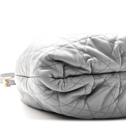 Christian Dior Lambskin Supple Macrocannage Ammi Bag Grey 8 of 9