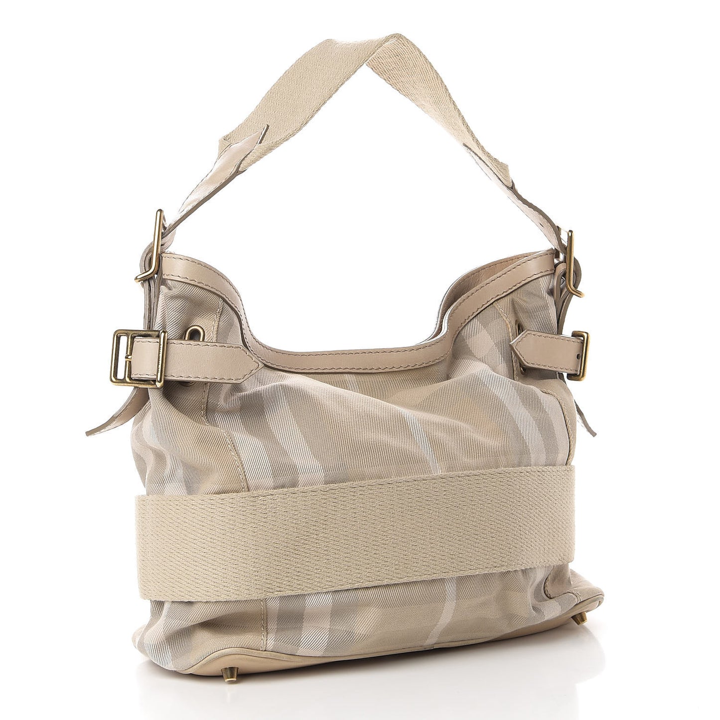 Canvas House Check Small Parsons Hobo Light Beige