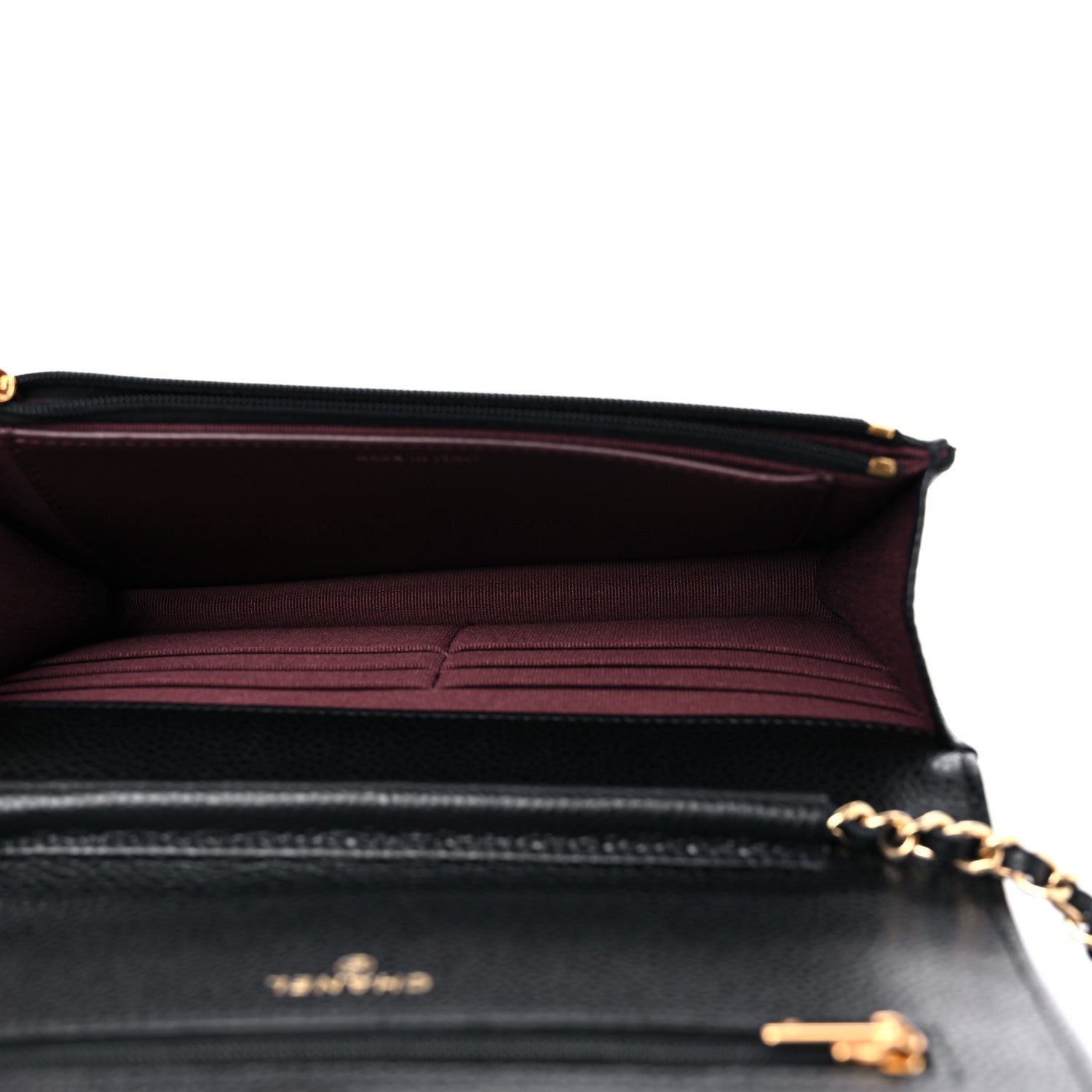 Chanel Caviar Quilted Wallet on Chain WOC Black 5 of 11