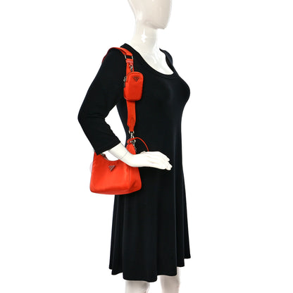 Prada Re-Nylon Saffiano Re-Edition 2005 Shoulder Bag Arancio 2 of 8