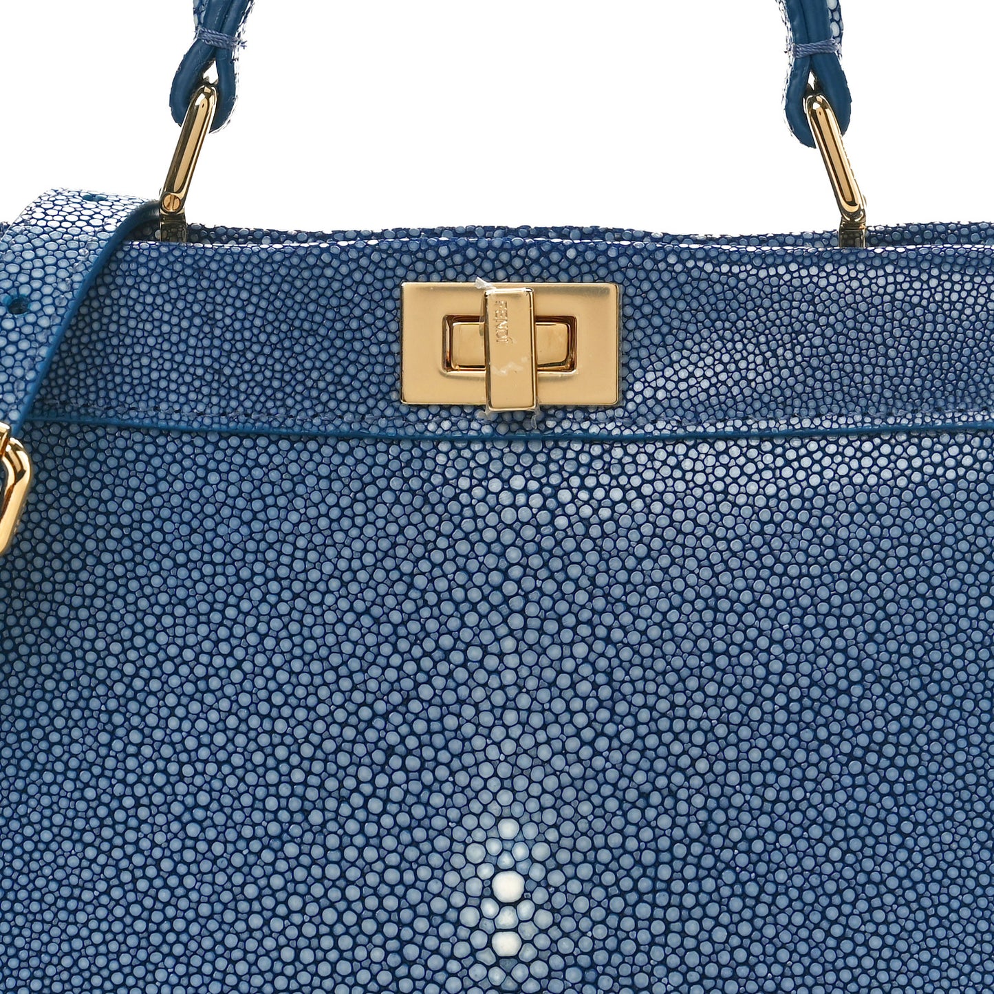 Stingray Shiny Nappa Petite Peekaboo I SEE U Satchel Mirto
