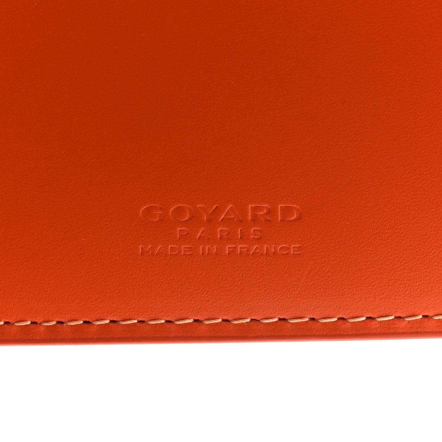 Goyardine Victoire Bi-Fold Wallet Orange