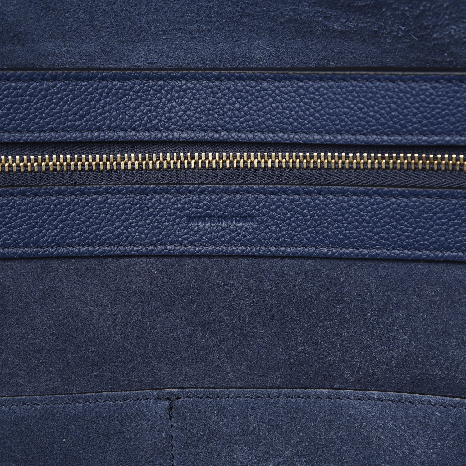 Celine Soft Grained Calfskin Small Belt Cabas Phantom Deep Blue 6 of 9