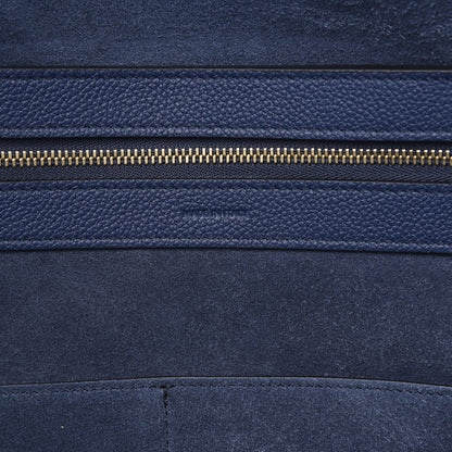 Celine Soft Grained Calfskin Small Belt Cabas Phantom Deep Blue 6 of 9