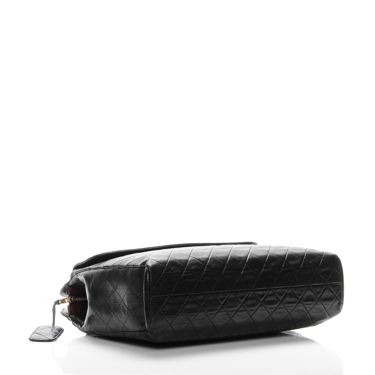 Lambskin Quilted Shoulder Bag Black