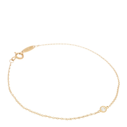 Tiffany 18K Yellow Gold Diamond .08ct Elsa Peretti Diamonds By The Yard Bracelet 1 of 4