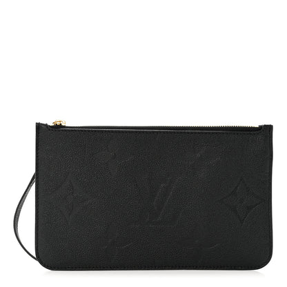 Louis Vuitton Empreinte Monogram Giant Neverfull MM Pochette Black 1 of 6