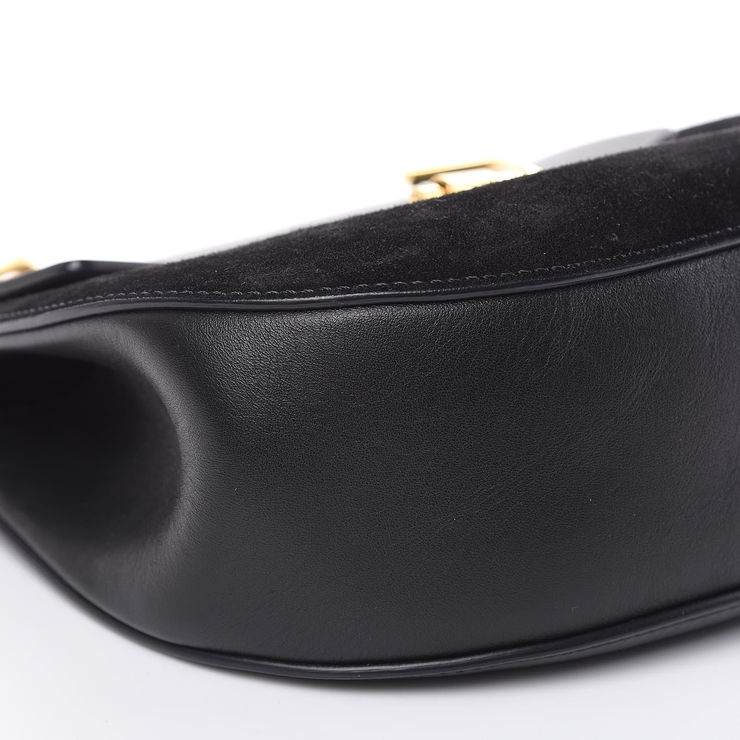 Chloe Suede Smooth Calfskin Drew Shoulder Bag Black 8 of 16