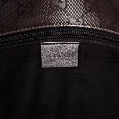 Gucci Imprime Monogram Medium Double Buckle Flap Messenger Bag Mauve 8 of 9