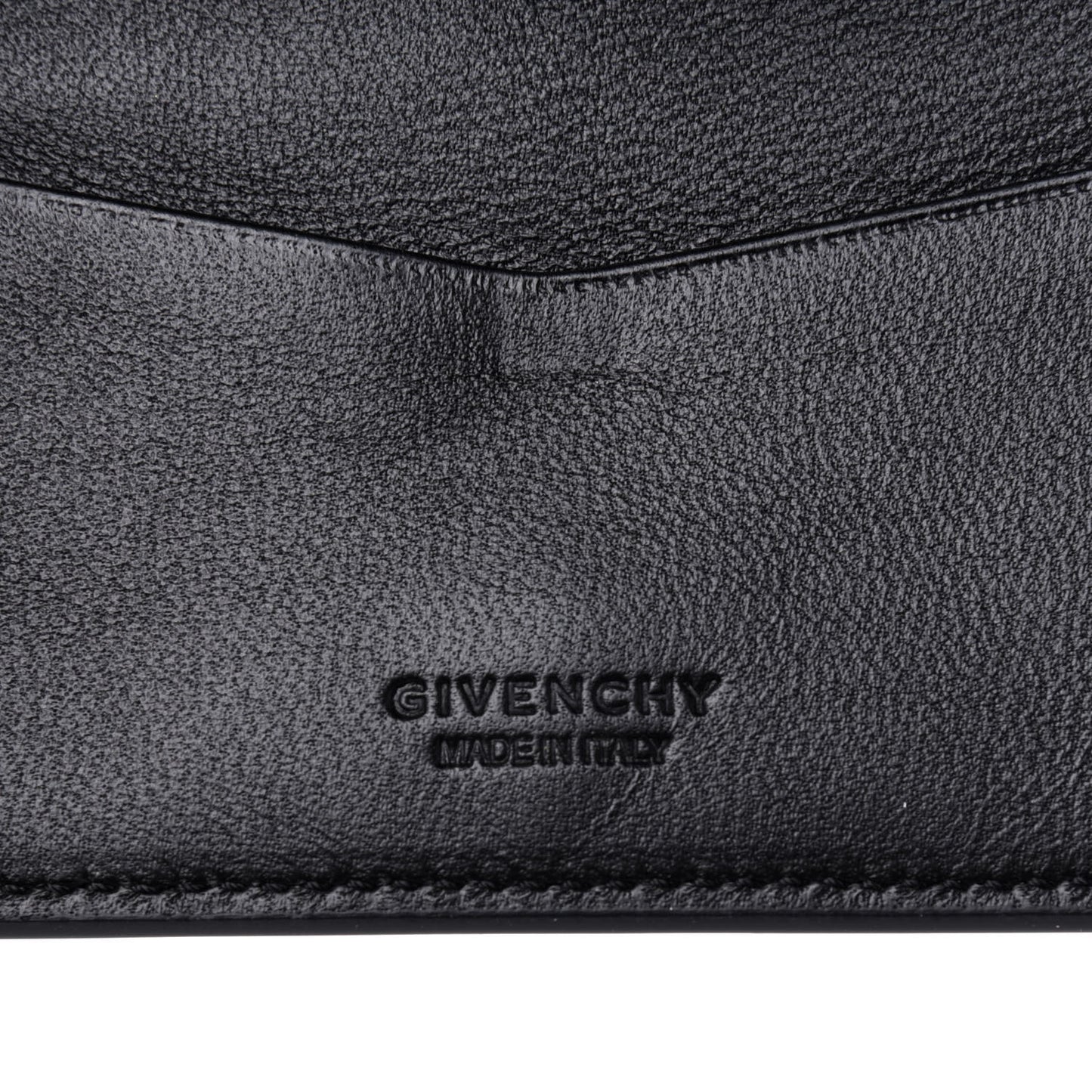 Calfskin Eyelet GV3 Card Case Black