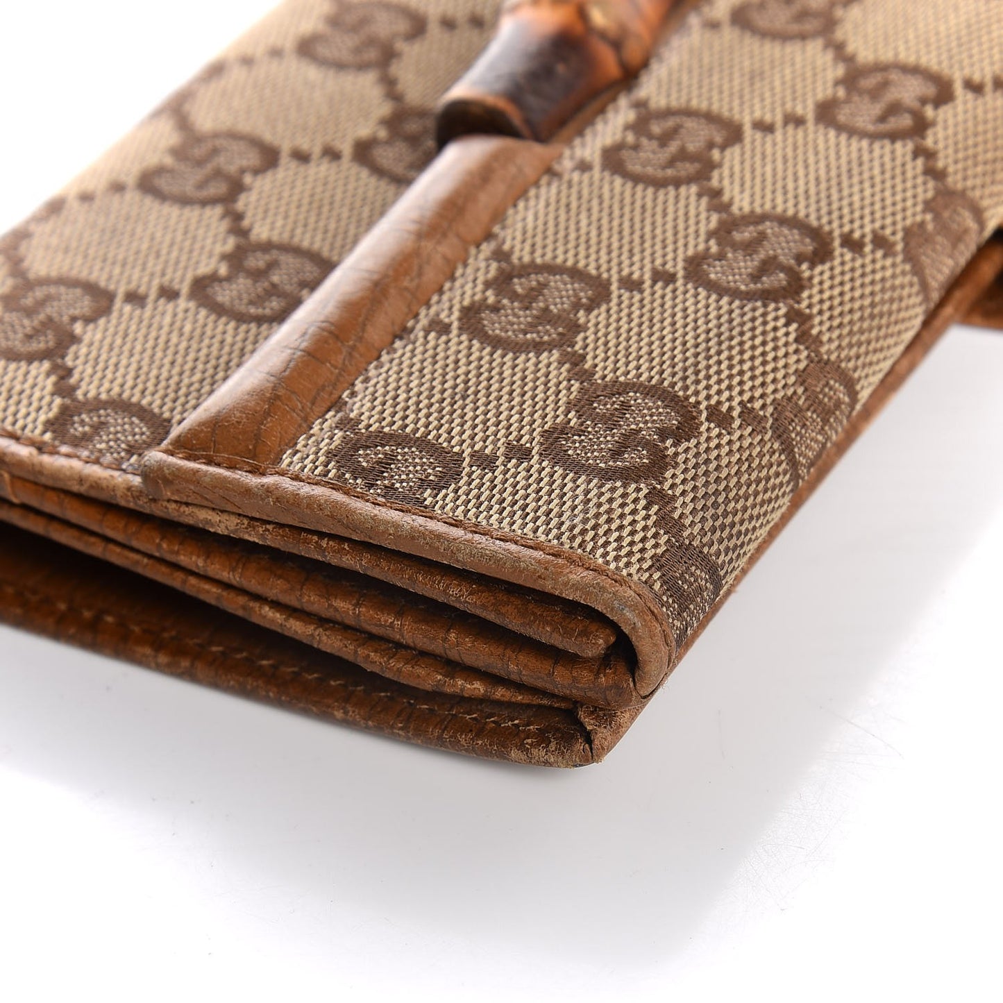 Monogram Bamboo Wallet Brown