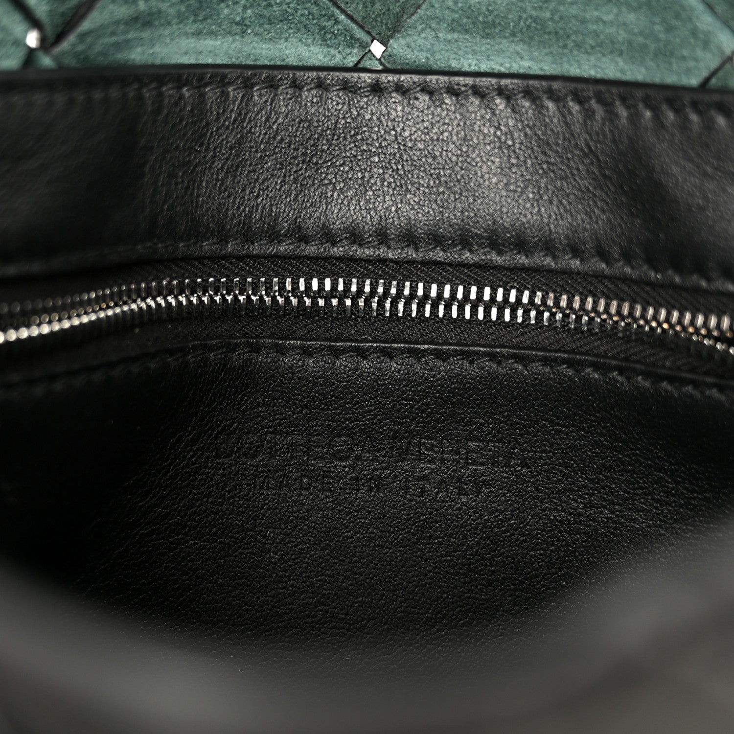 Bottega Veneta Grained Calfskin Intreccio Small Diago Crossbody Bag Black 6 of 11
