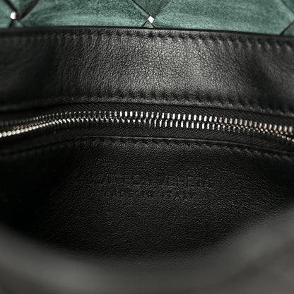 Bottega Veneta Grained Calfskin Intreccio Small Diago Crossbody Bag Black 6 of 11