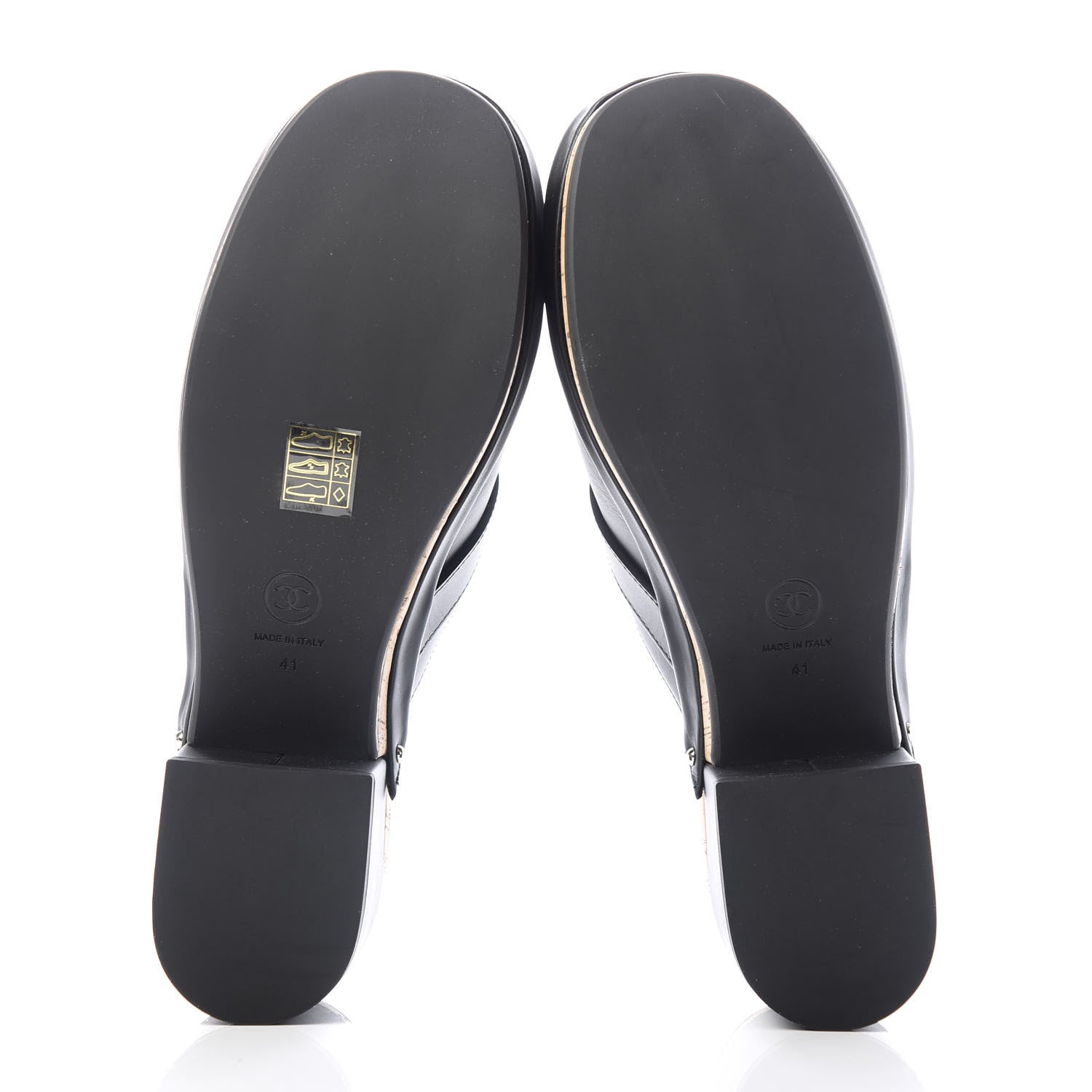 Chanel Calfskin CC Turn Lock Clogs 41 Black 6 of 10
