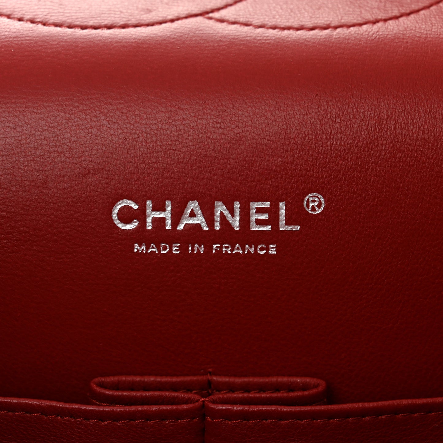 Caviar Quilted Maxi Double Flap Dark Red