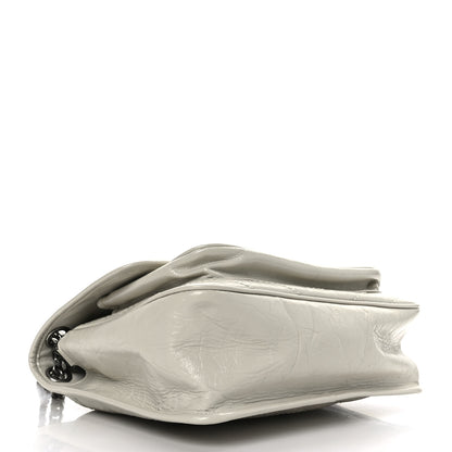 Saint Laurent Crinkled Calfskin Matelasse Monogram Medium Niki Chain Satchel Crema Soft 4 of 10