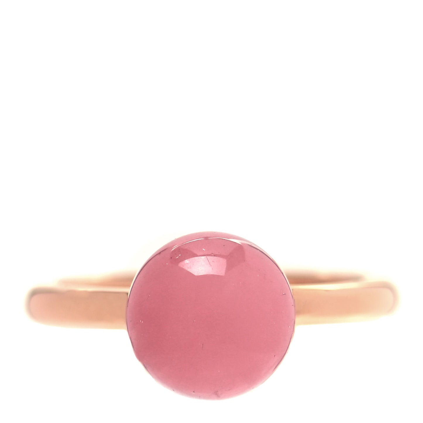 18K Rose Gold Rose Quartz HardWear Ball Ring 47 4