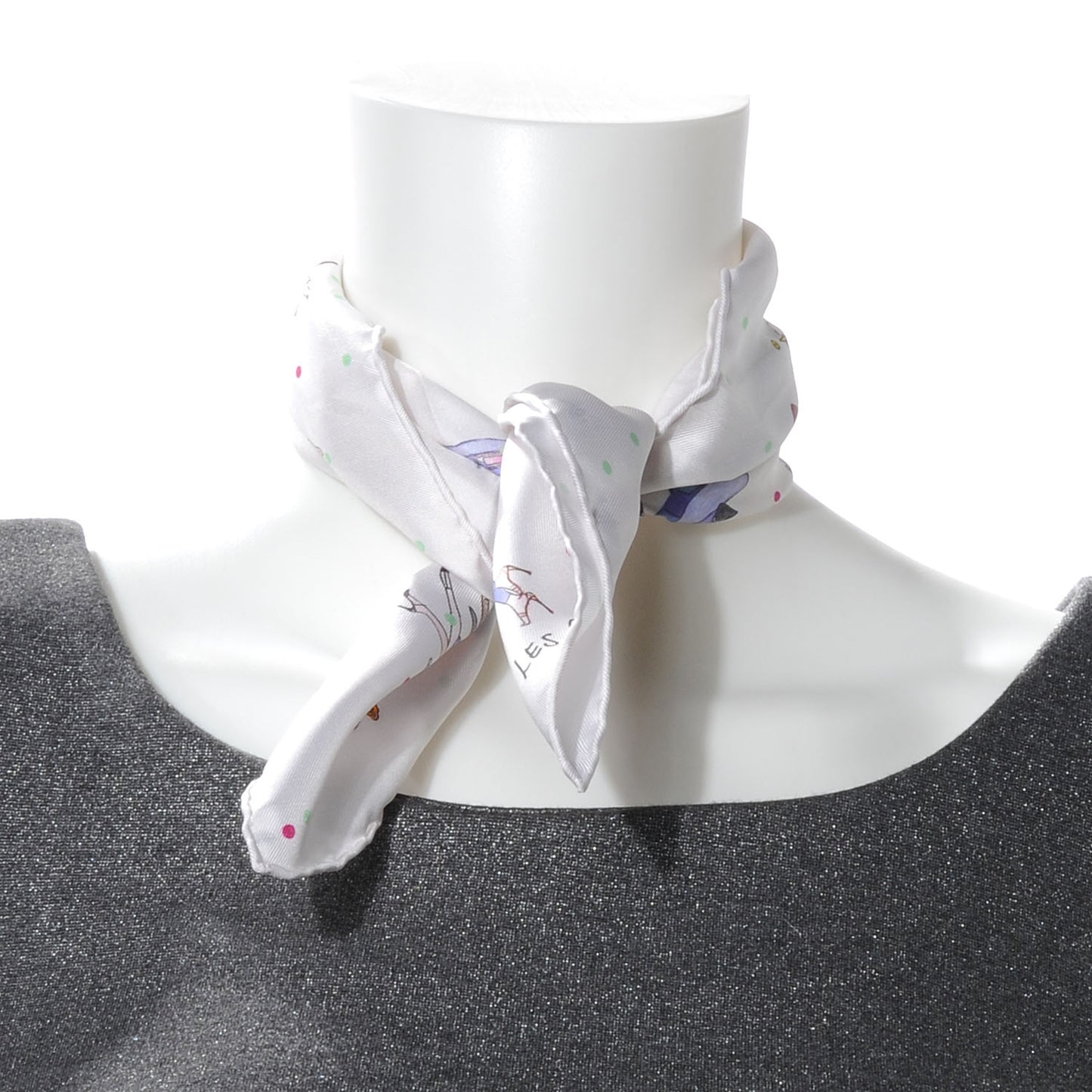 Silk Les Parisiennes De Kiraz Pocket Square Scarf