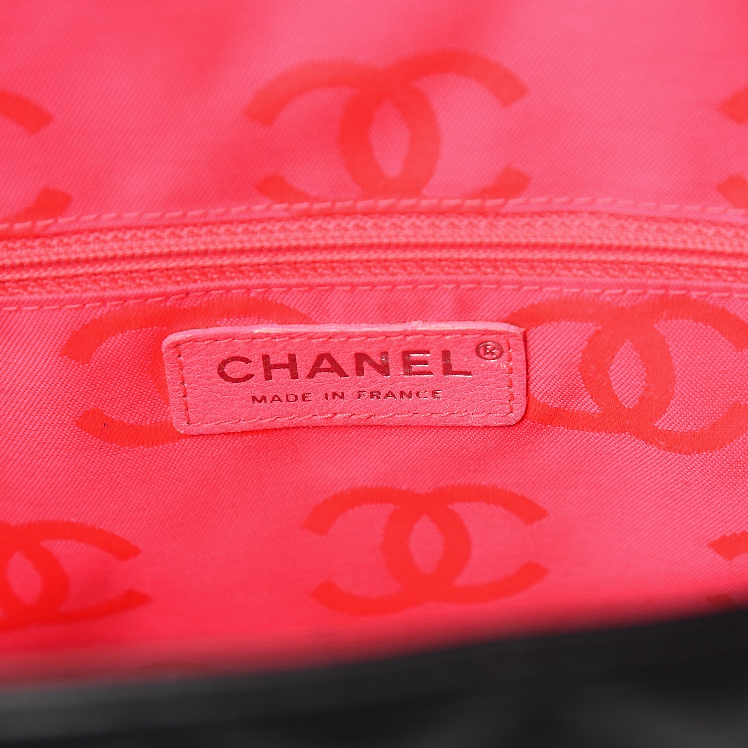 Chanel Calfskin Quilted Large Cambon Flap Black White 6 of 13