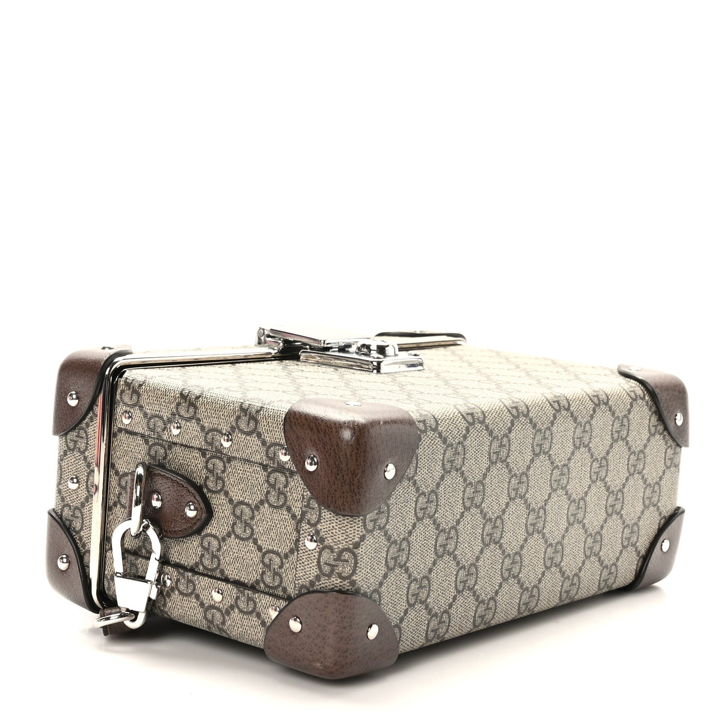 Gucci GG Supreme Monogram Globe-Trotter Beauty Case Brown 4 of 9