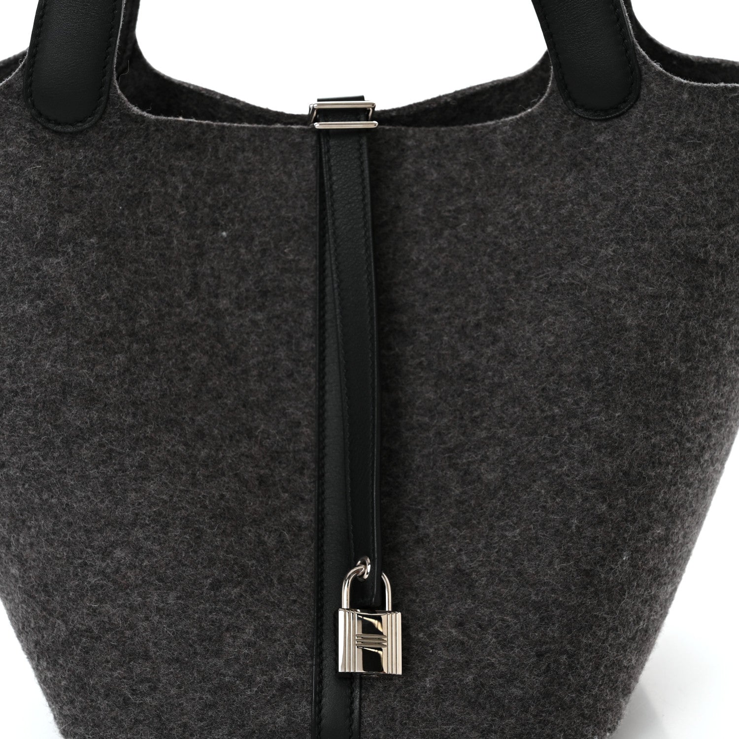 Hermes Feutre Swift Picotin Lock 22 MM Gris Moyen Black 8 of 11