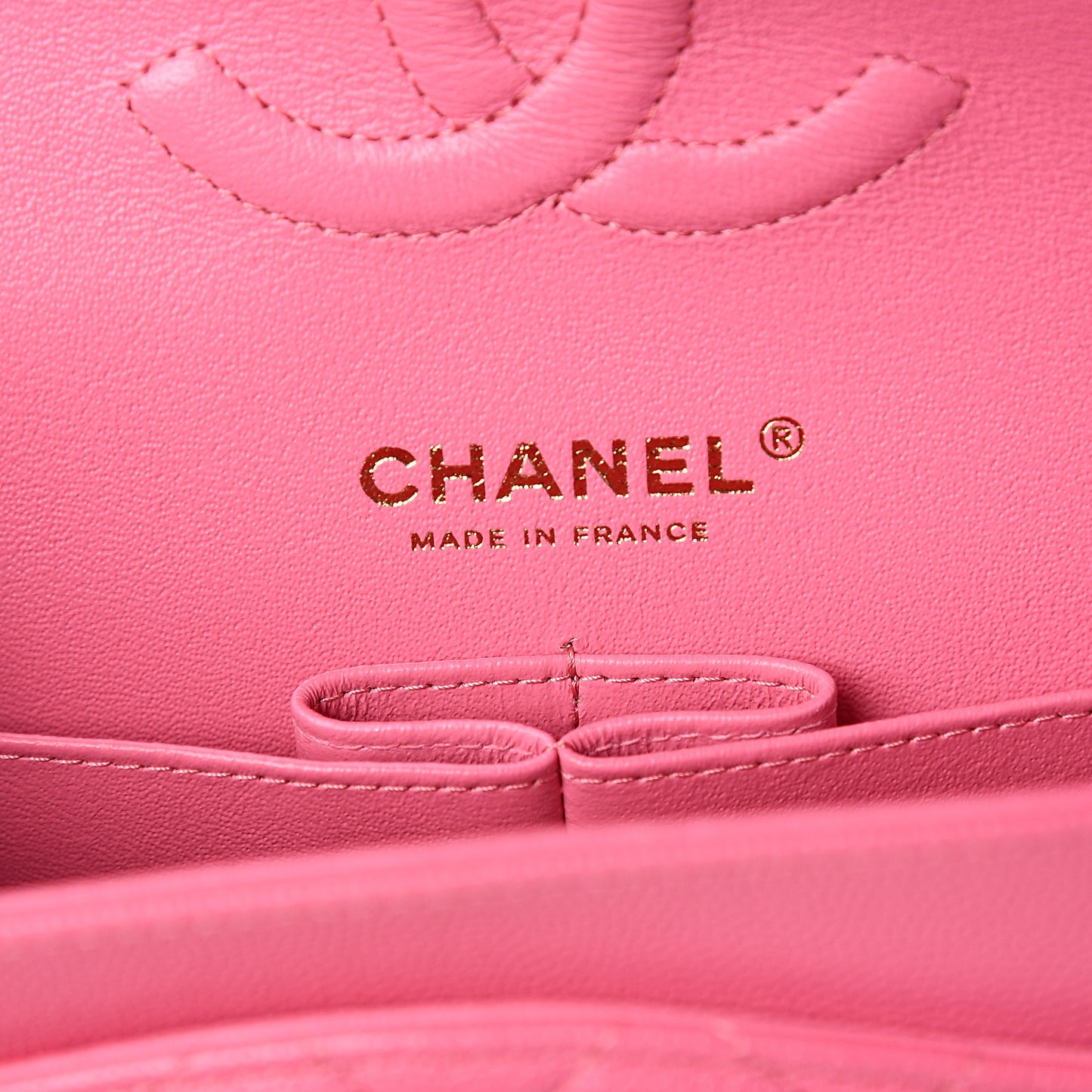 Caviar Quilted Medium Double Flap Pink