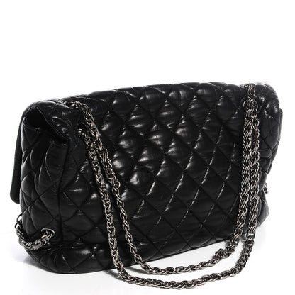 Chanel Lambskin Quilted Paris Moscou Red Square Flap Black 3 of 8