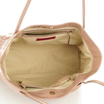 Valentino Garavani Patent Lacca Bow Tote Nude 6 of 8