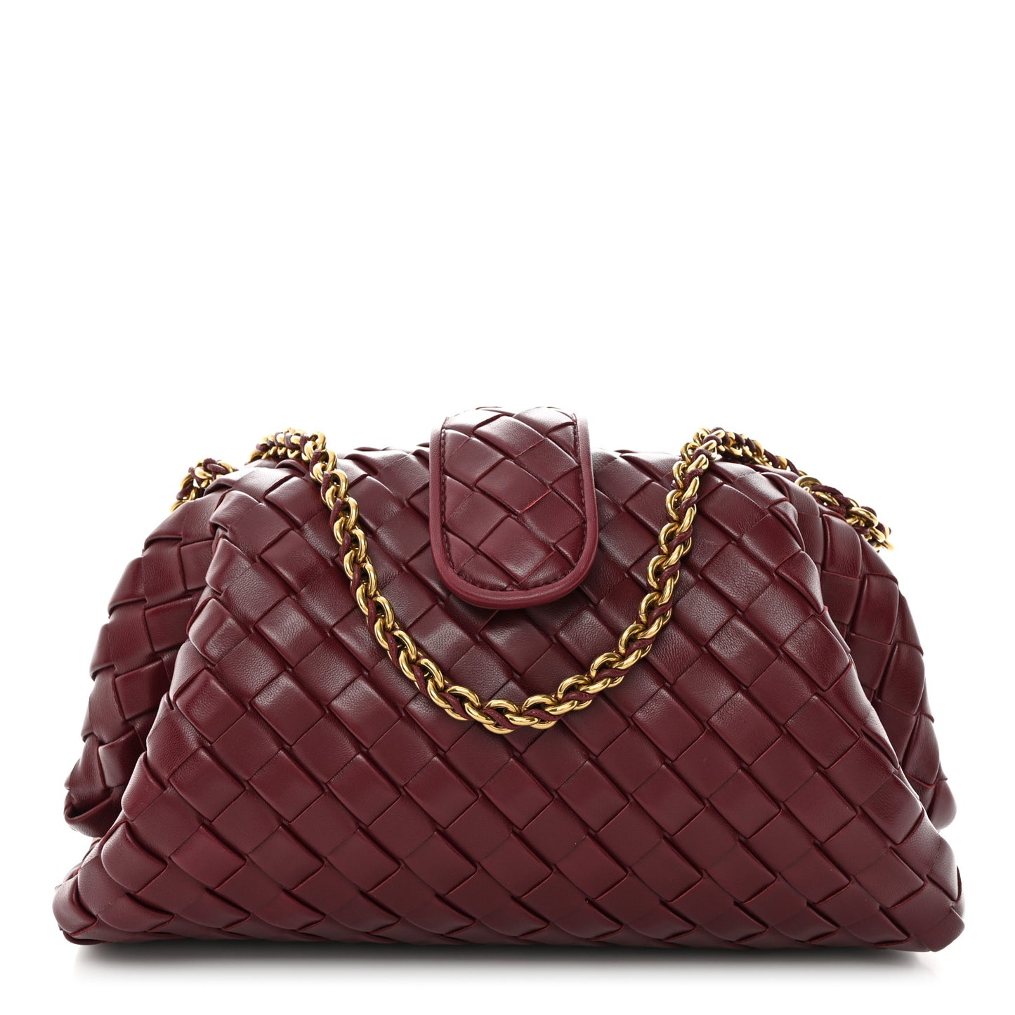 Nappa Intrecciato Teen The Lauren 1980 Clutch With Chain Barolo