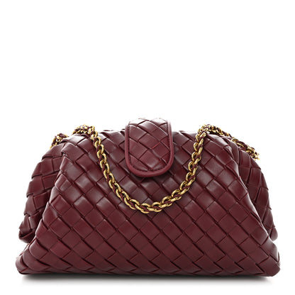 Bottega Veneta Nappa Intrecciato Teen The Lauren 1980 Clutch With Chain Barolo 1 of 11