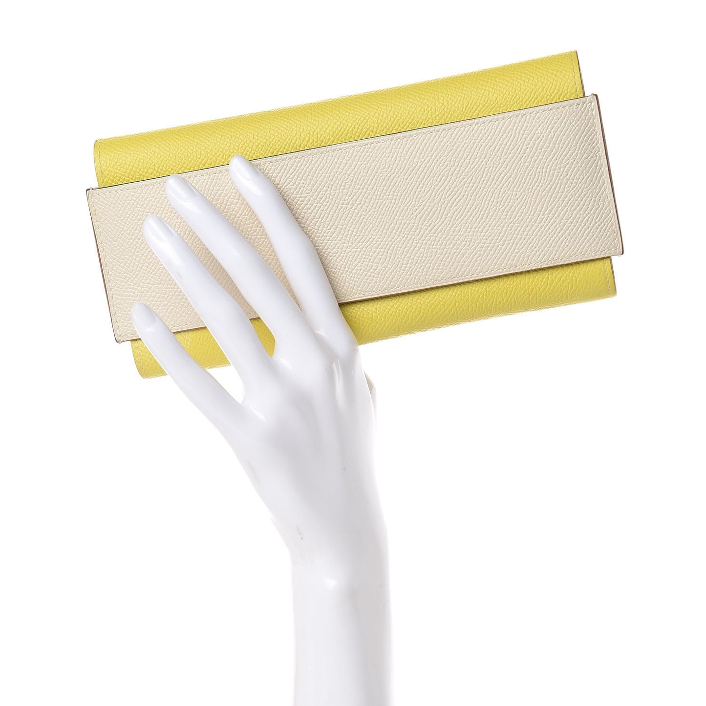 Epsom Passant Long Wallet Craie Lime